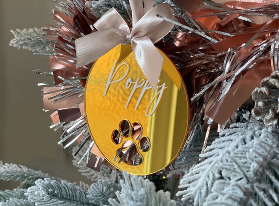 Dog Puppy Christmas Wooden Bauble | Make Your Christmas Special Puppy's 1st Christmas Xmas Memorial