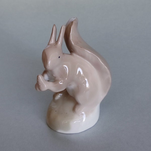 Porcelain Squirrel Vintage figurine Squirrel china Figures of animals Squirrel figurine Soviet porcelain Porcelain figurines ussr