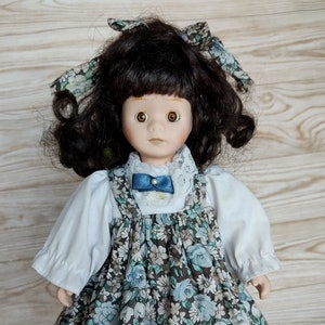 Vintage Porcelain Doll  Collectible doll  Souvenir doll  Doll as a gift  Porcelain retro doll