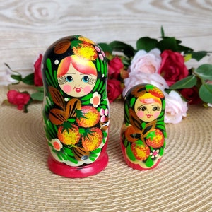 ヴィンテージ ソビエト マトリョーシカ 木製 ロシア 置物