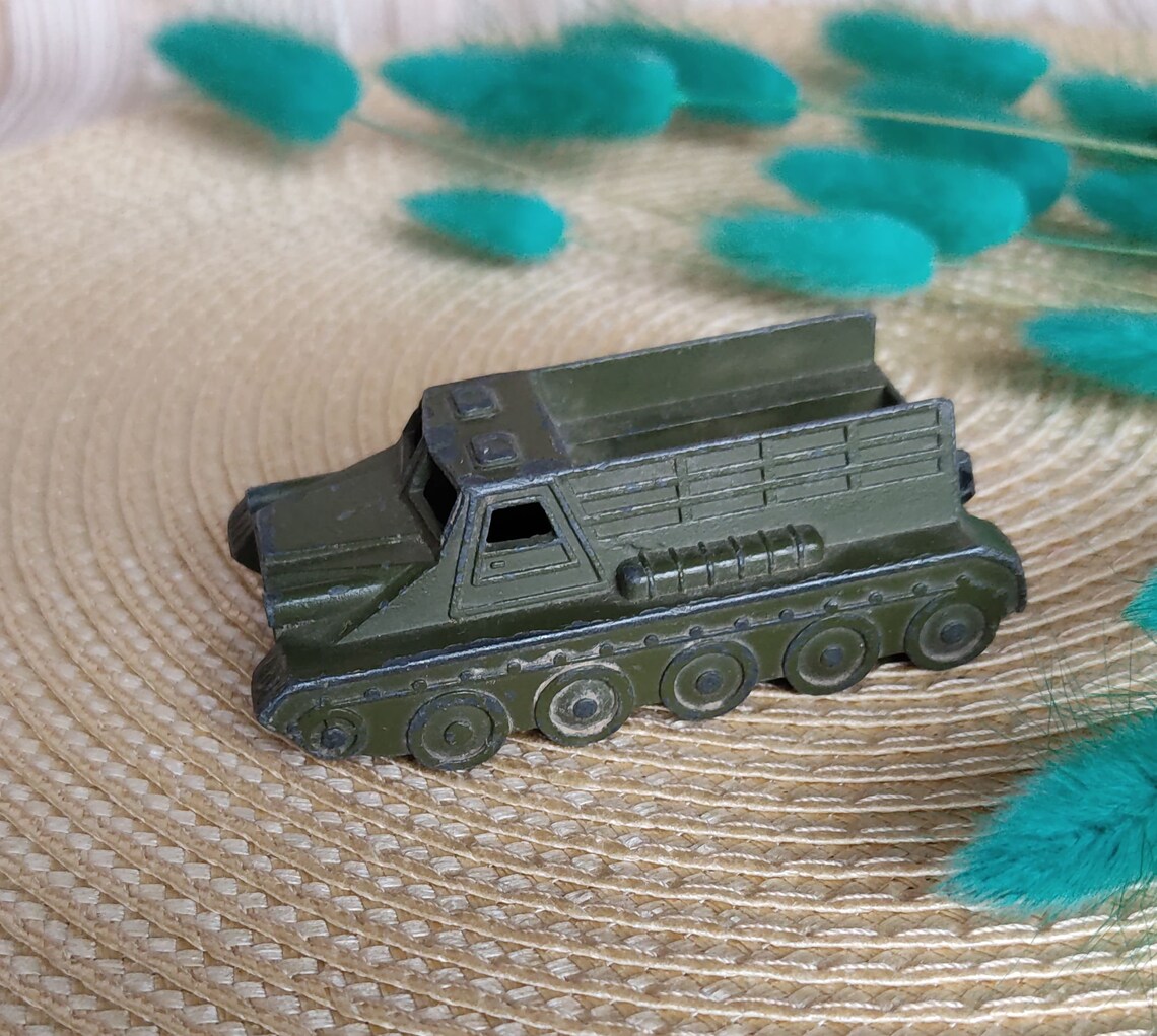 Toy military allterrain vehicle. Vintage military toys. Metal Etsy