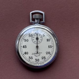 Stary radziecki stoper. Mechaniczny timer Slava Zlatoust. Kolekcjonerski stoper ZSRR. Stan roboczy