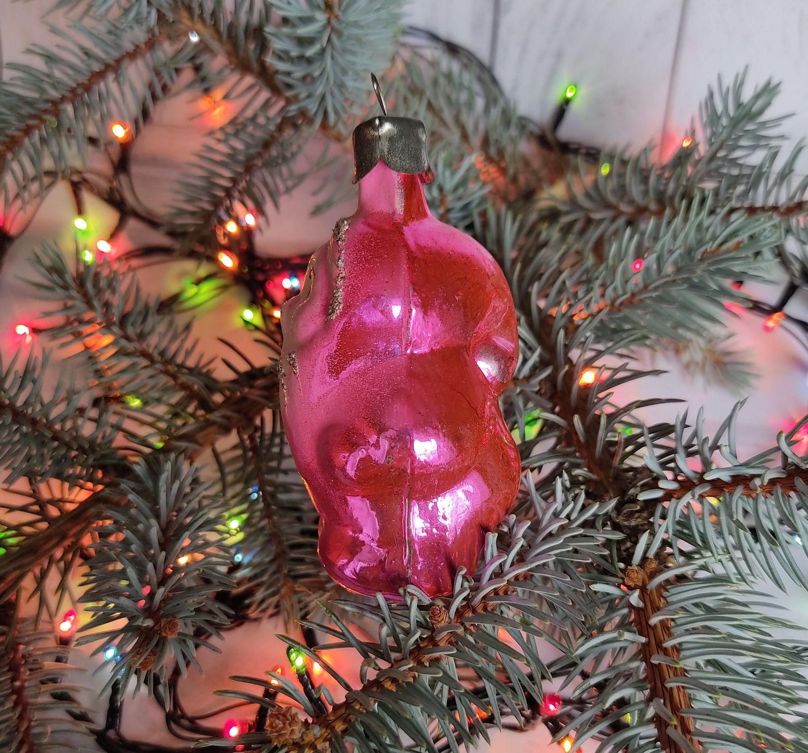 Vintage árbol de Navidad juguete Gnomo. Decoración navideña. Etsy