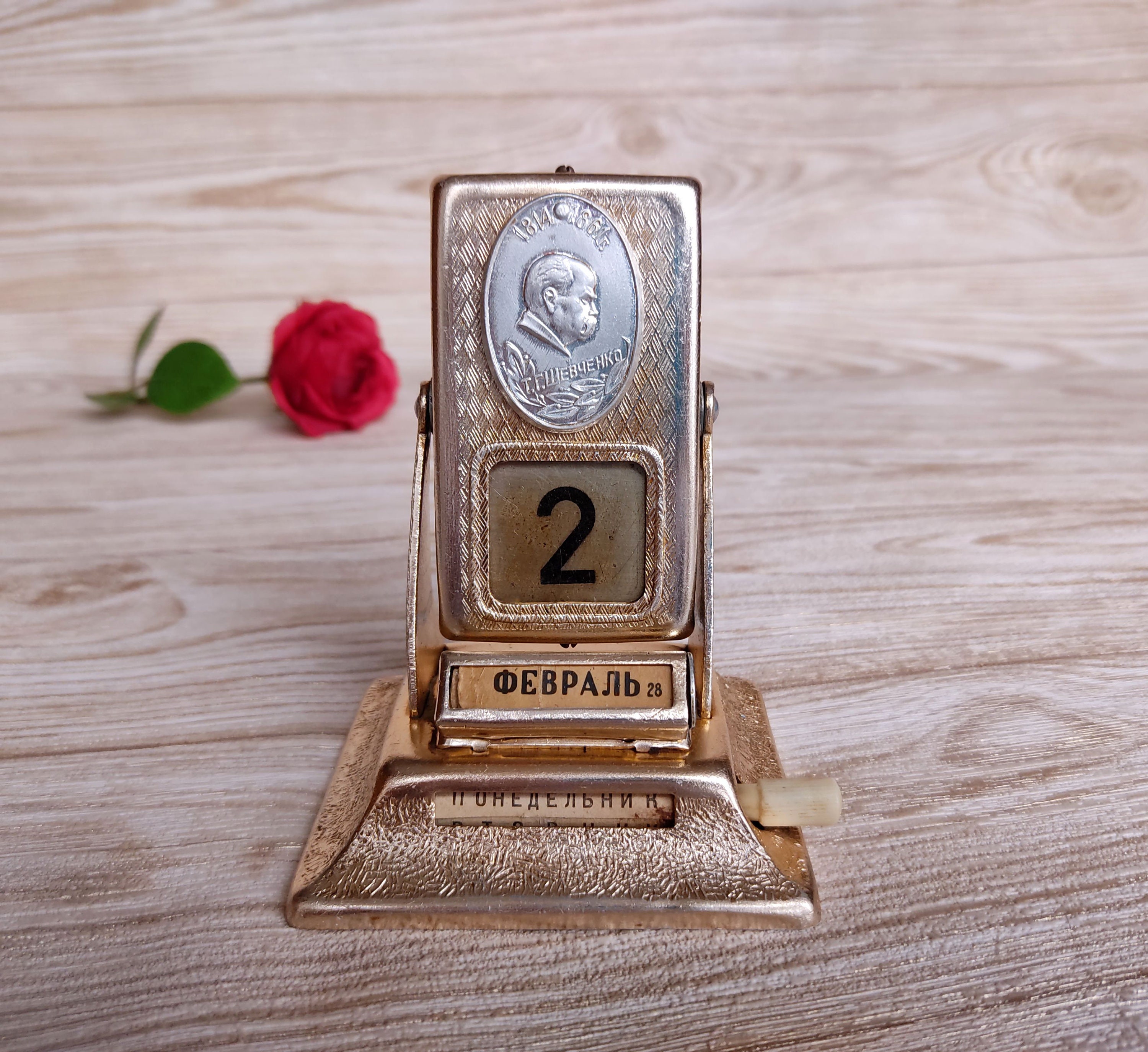 Vintage metal perpetual calendar - Etsy 日本