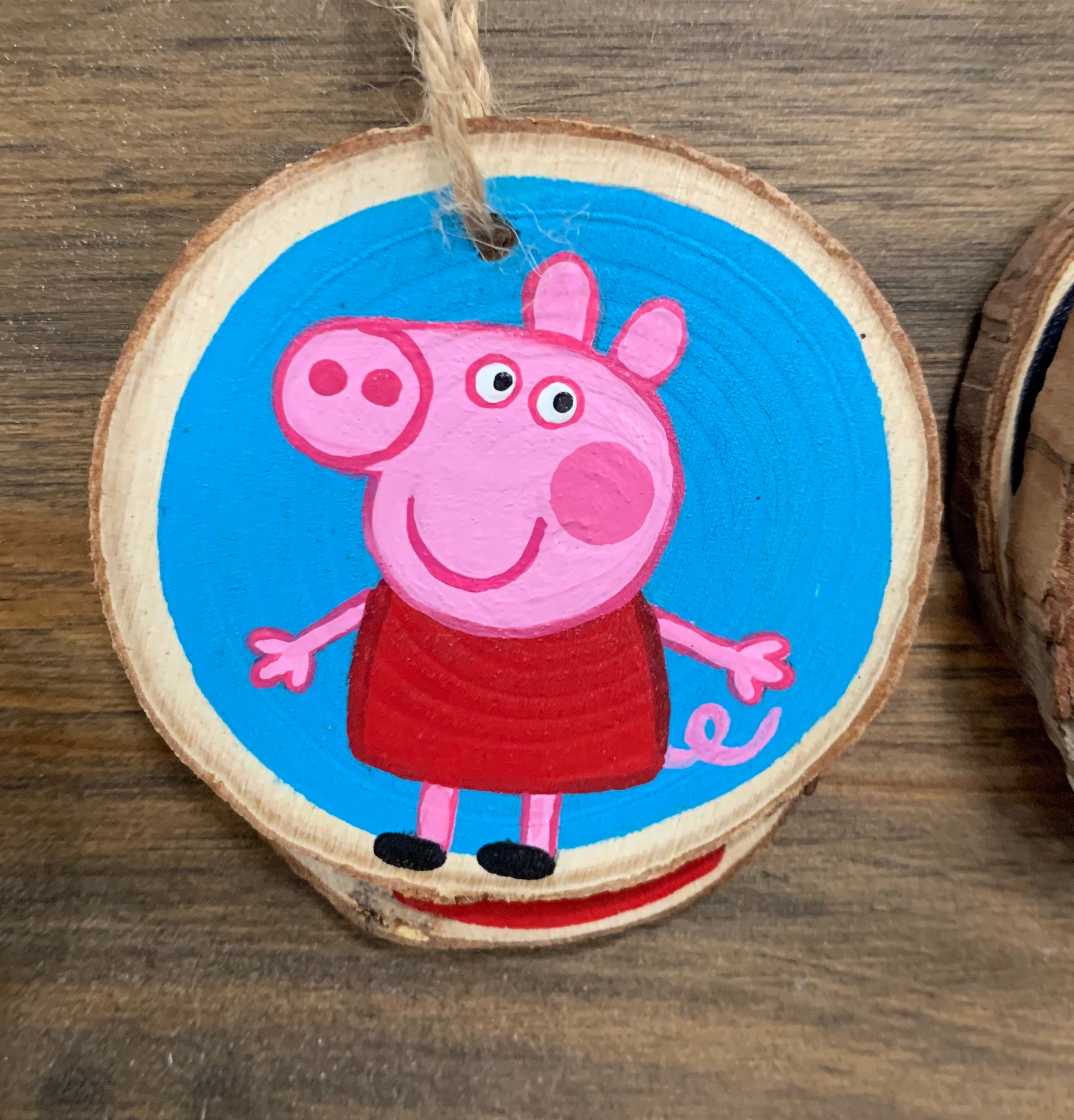 Peppa Pig Ornament. Peppa Pig Christmas. - Etsy