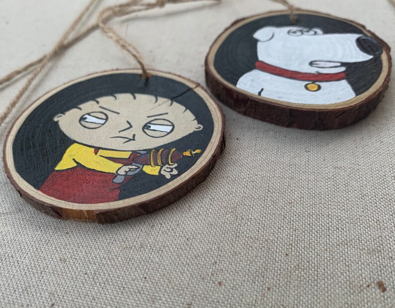 Family Guy Ornaments / Family Guy Christmas / Stewie Griffin / Etsy