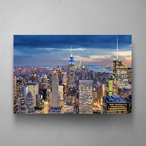 NEW YORK Wall Art, New York City Print, Canvas Wall Art, Gallery Wall Prints, New York Poster, Office Decor, Home Decor, City Skyline Art