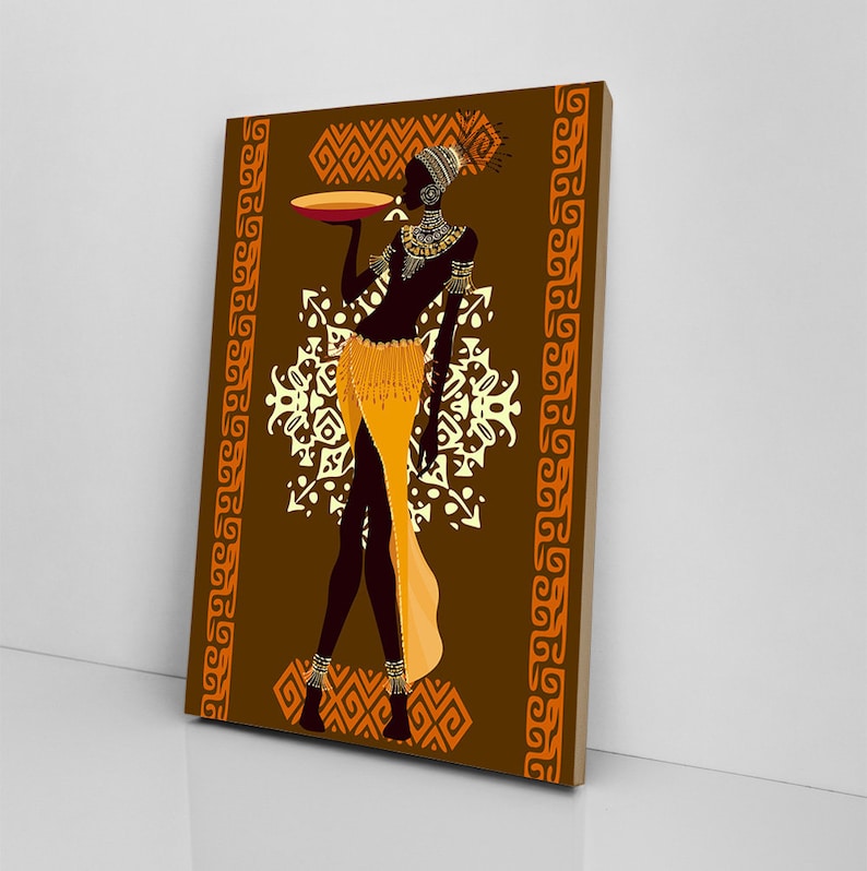 African Women Canvas Wall Art African American Bedroom Art Etsy