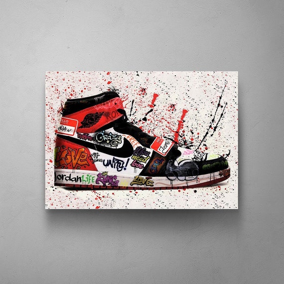 Jordan Shoe Hype Sneaker Canvas Print 