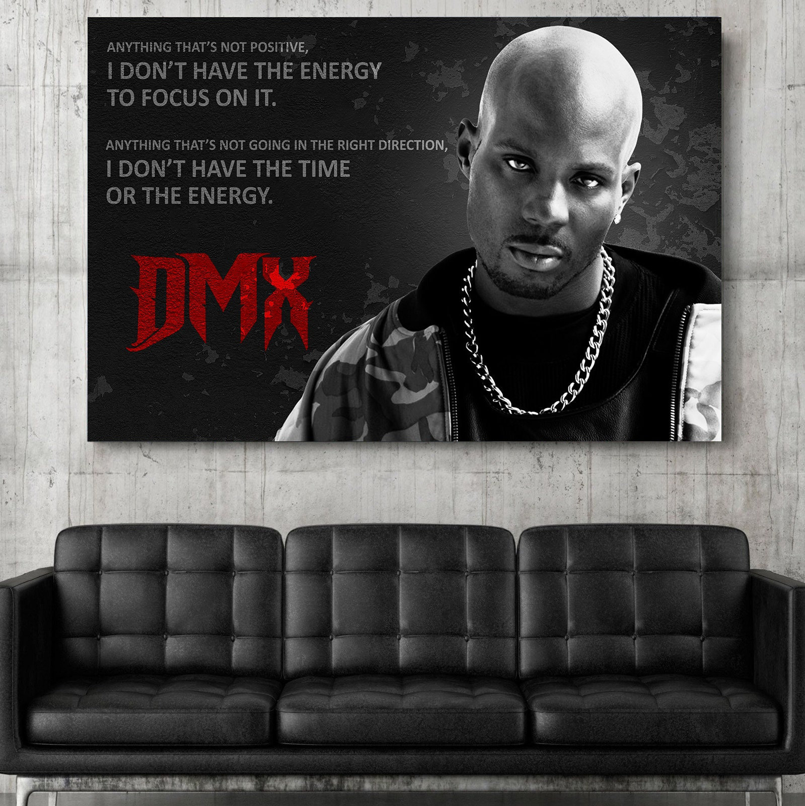 DMX Rap Star Canvas Art, Music Room Decor, Framed Wall Hanging - Etsy