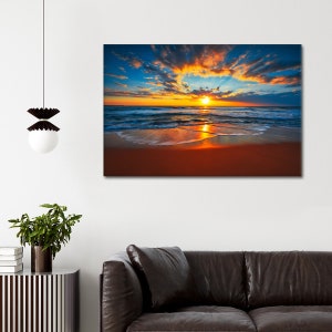 Sunset Art, Beach Decor, Beach Wall Art Prints, Puerto Rico Wall Art, Ocean Art, Room Decor Aesthetic, Canvas Wall Art, Housewarming Gifts image 2