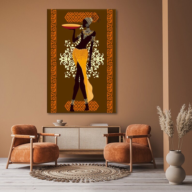 African Women Canvas Wall Art African American Bedroom Art Etsy