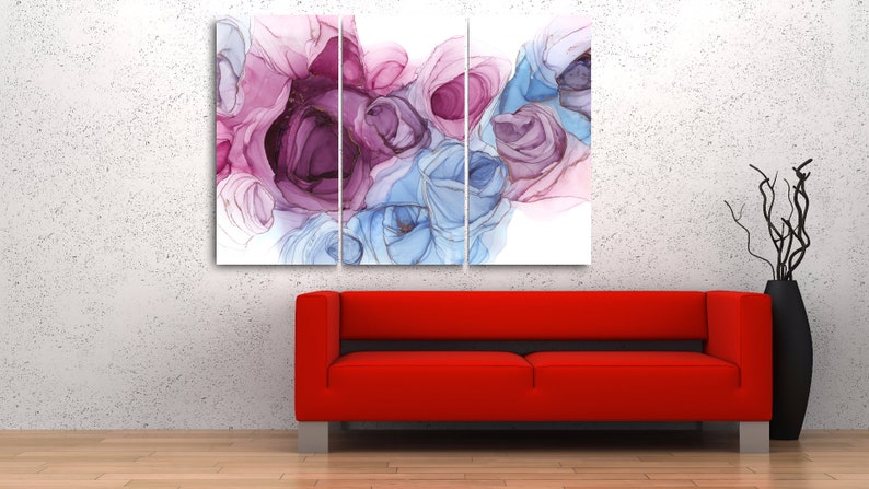 Abstract Colorful | Paint Marble | Canvas Wall Art | Colorful Abstract | Contemporary Art | Prints Wall Art | Marble Texture | Modern Art | 3 Panels