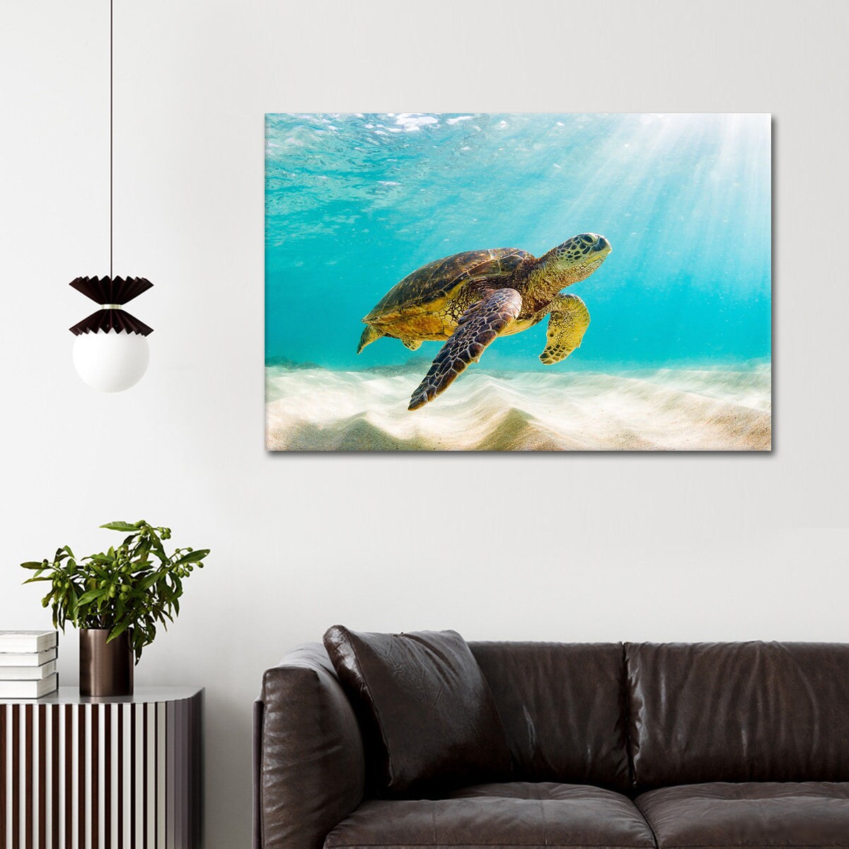 SEA TURTLE ART Turtle Home Decor Handmade Home Decor Ocean Etsy