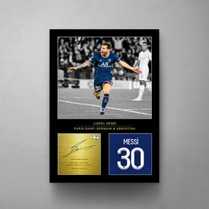LIONEL MESSI 30, Canvas Wall Art, Messi Poster, Pop Culture Icon, Football Legends Art, Framed CANVAS, Boyfriend Gift, Sport Home Decor