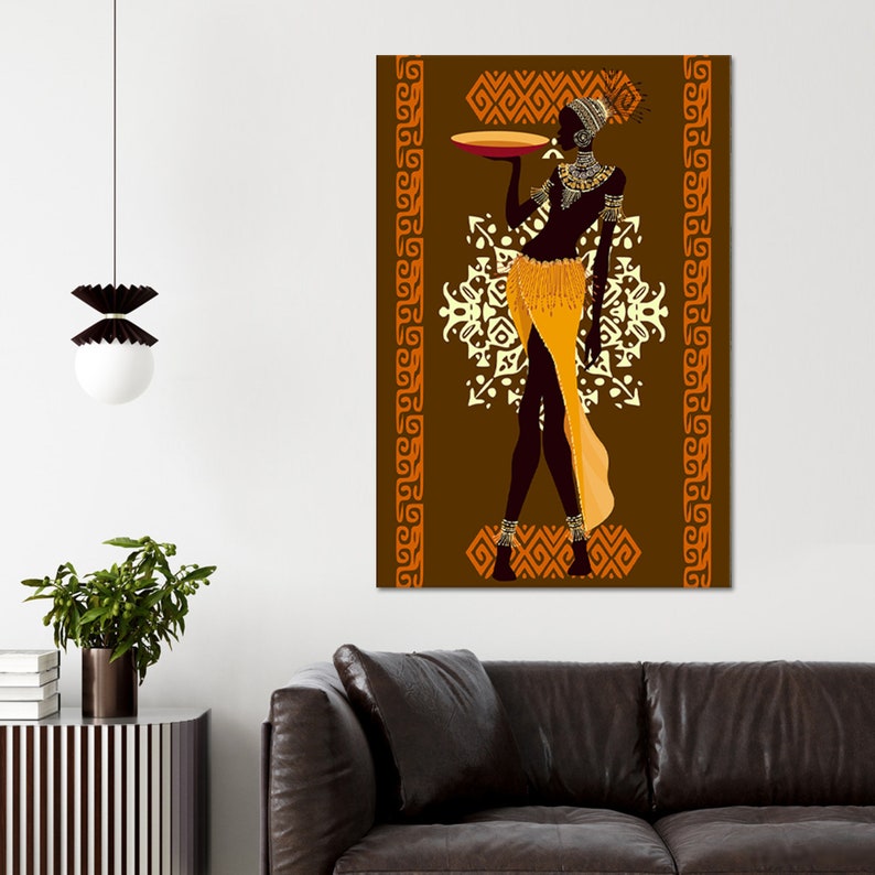 African Women Canvas Wall Art African American Bedroom Art Etsy