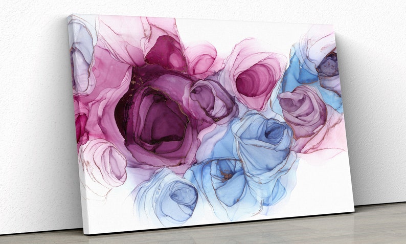 Abstract Colorful | Paint Marble | Canvas Wall Art | Colorful Abstract | Contemporary Art | Prints Wall Art | Marble Texture | Modern Art | image 1