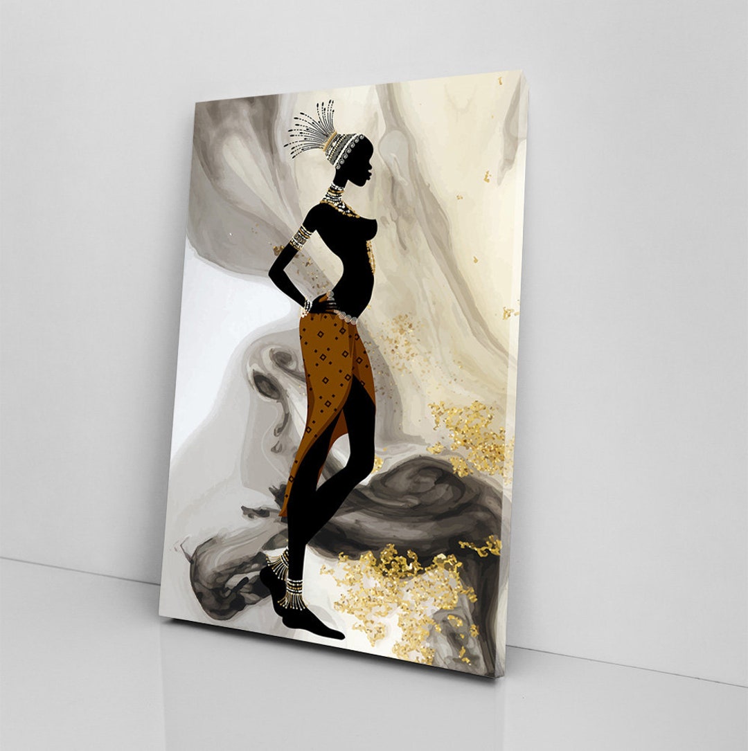 African Women Canvas Wall Art African American Bedroom Art Etsy