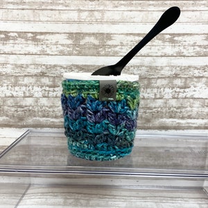 Pint Ice Cream Cozy Crochet Pint Cozy for Ice Cream Pint Size Ice Cream Cozy Ice Cream Coozie Ice Cream Holder Colorful Ice Cream Cozy