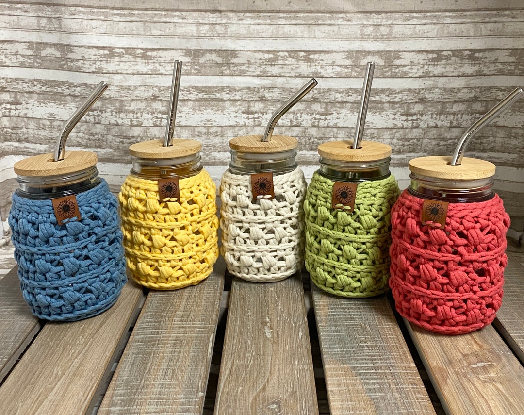 Mason Jar Cozy Mason Jar Sleeve Mason Jar Decor Mason Jar Cup Etsy