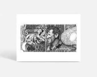 5 Dollar Note - Art Print