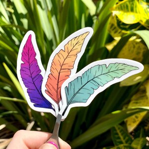 Feathers, Stickers, Feather stickers, Laptop stickers, Vinyl stickers, Matte stickers