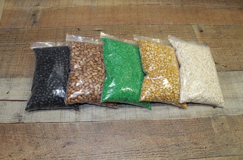 Sensory Spare Parts Kit With Bin Filler Pinto Beans Rice Etsy