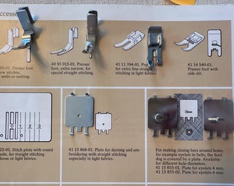 Vintage Viking 6570 Sewing Machine Presser Feet: Series 6000