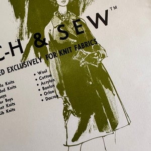 Stretch and Sew 1600 / Ladies Raglan Coat 1600 / Size 10-16 / 60s Vintage Sewing Pattern
