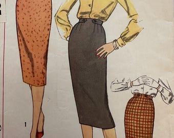 Simplicity 2699 / Pencil Skirt / Waist 26 / 50s Sewing Pattern