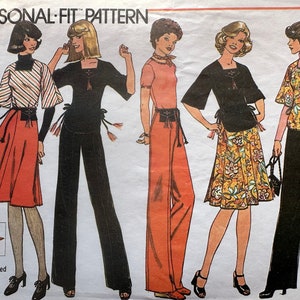 70s Vintage Sewing Pattern: Simplicity 7586 - Size 14-16