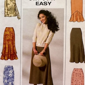 Butterick 4233 / 6 Easy Skirts / Size 12,14,16 / Sewing Pattern