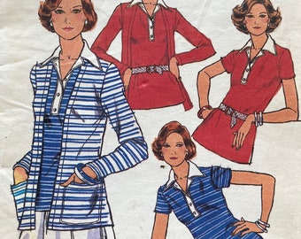 Butterick 4665 / Misses' Cardigan and T-Shirt / Size 16 Bust 38 / 70s Vintage Sewing Pattern