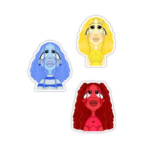 Paquete de pegatinas de colores primarios