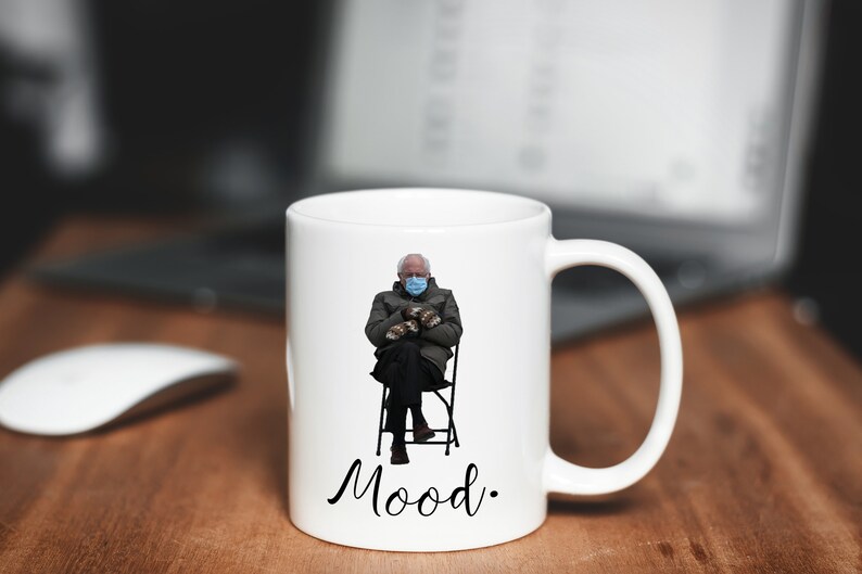 Bernie Sanders Sitting Mood Mug The Man The Legend The Myth image 2