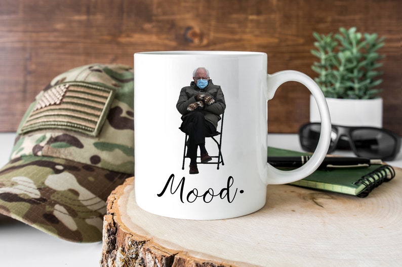 Bernie Sanders Sitting Mood Mug The Man The Legend The Myth image 4