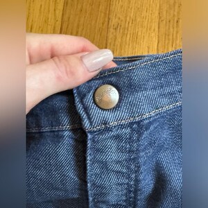 60s Vintage Wrangler Kick Flare Blue Jeans Snap Fly image 3