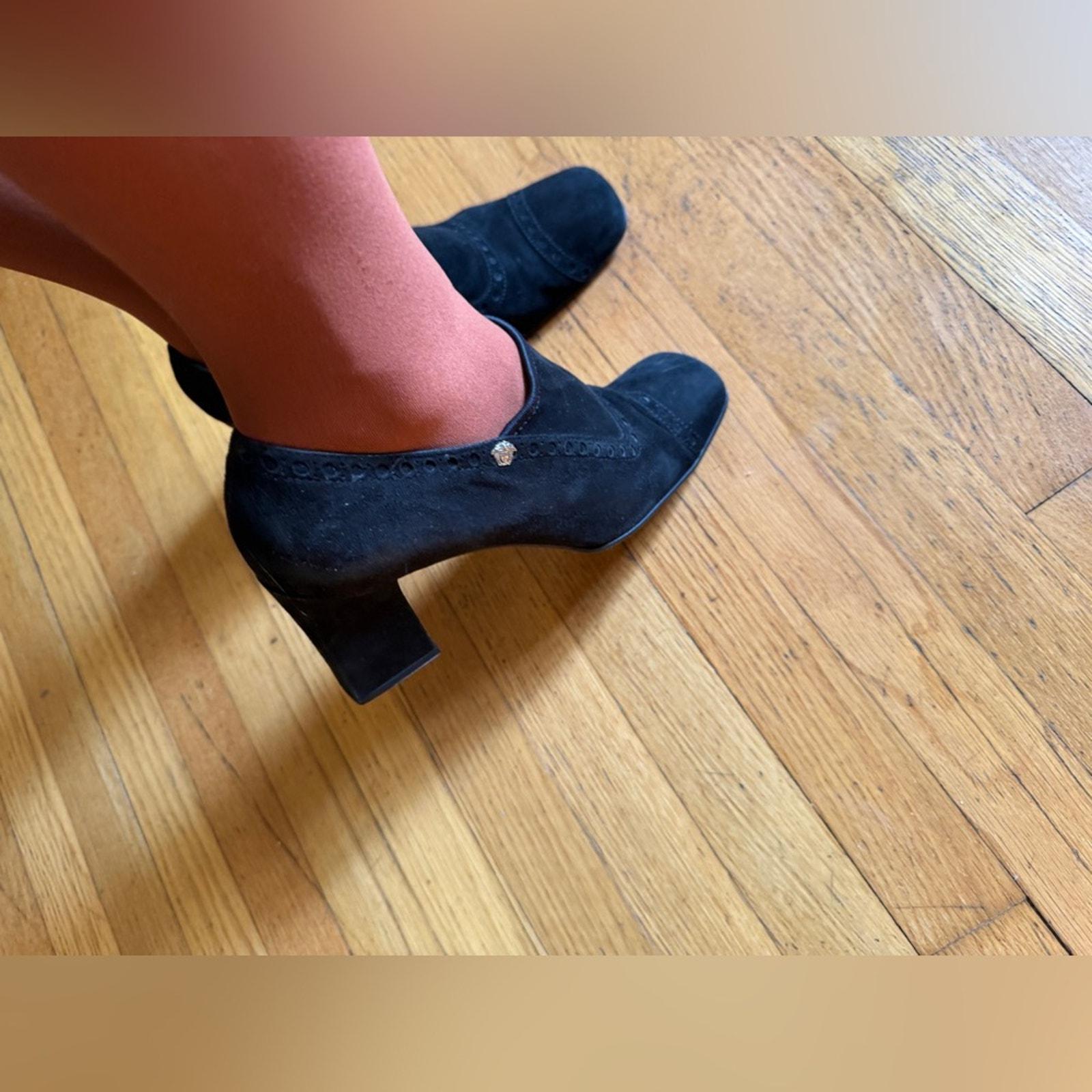 ショートブーツ・ブーティ VERSACE Woman Flat ankle boots Black 77VA3S58ZS871 899 Versace Boots products for sale | eBay
