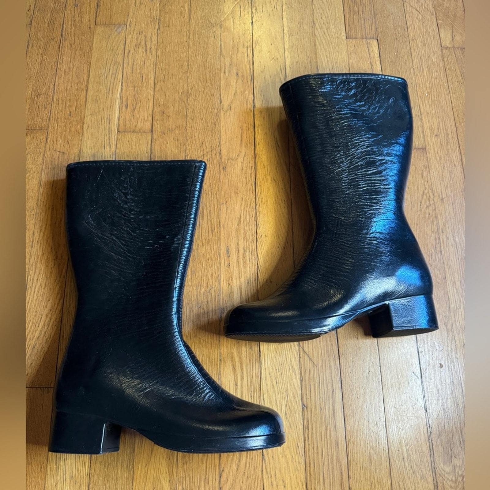 Bottes de neige mi-mollet pour femmes FUNMOON - Noir - Talon carré