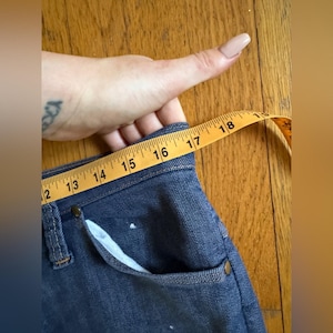 60s Vintage Wrangler Kick Flare Blue Jeans Snap Fly image 7