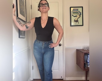 90s Vintage Black Versace Jumpsuit