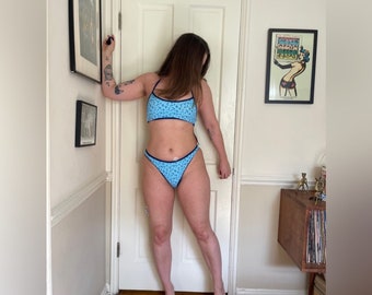 90s-Y2K Vintage Deadstock NWT Blue Bikini