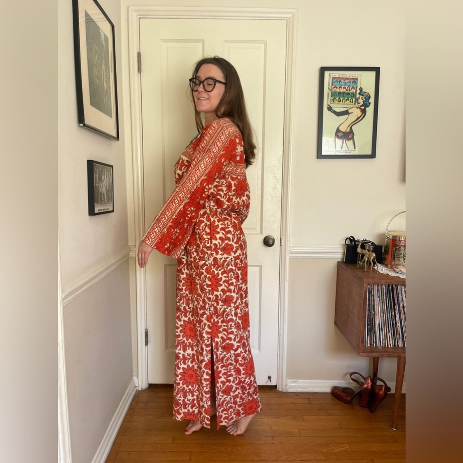 70s Vintage Ramona Rull Cotton Caftan Made in Pakistan - Etsy