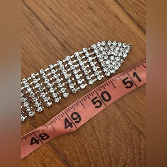 Y2K Silver Rhinestone Belt Sz XL Y2K Silver Rhinestone Belt - Y2K Wearhouse main image 3