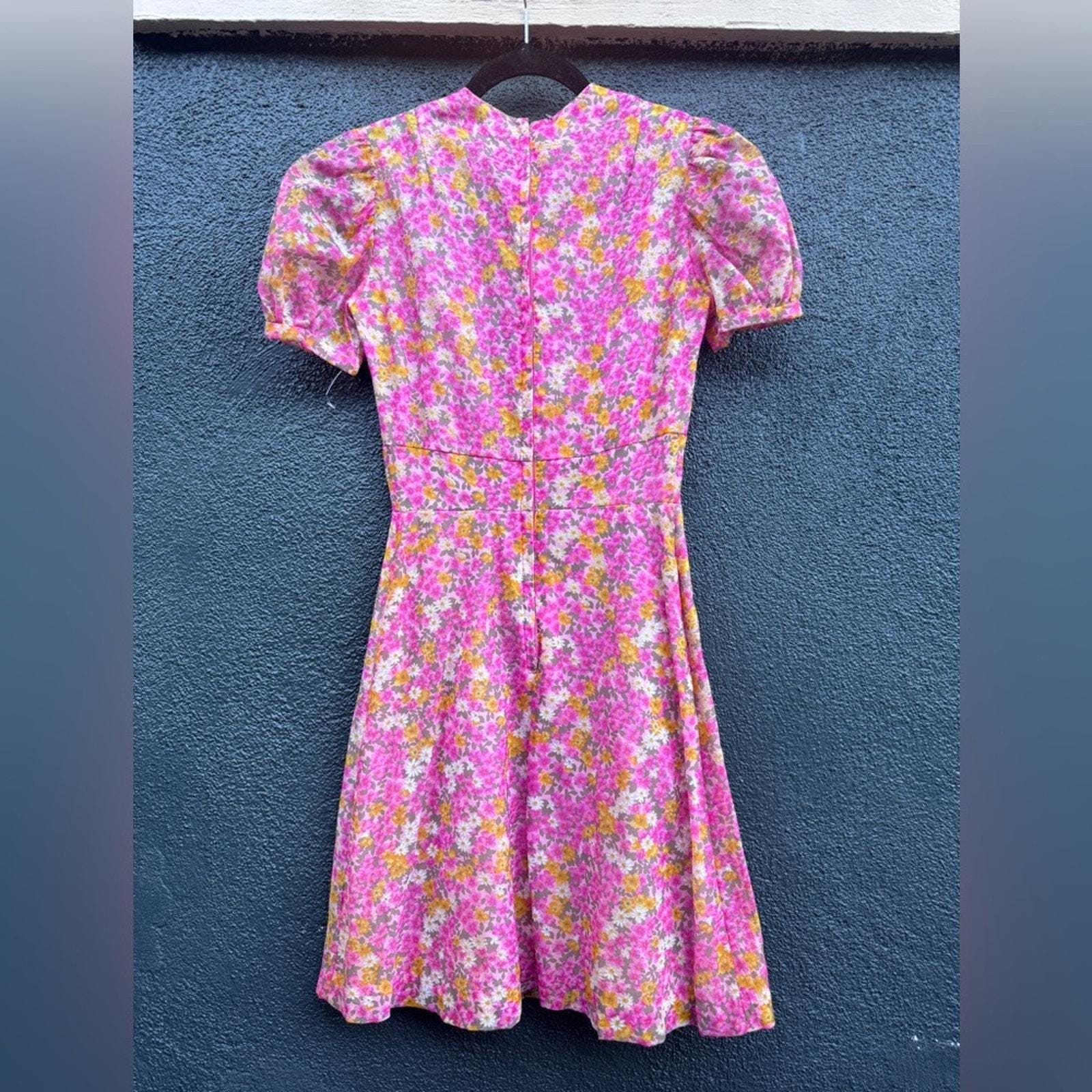 knee length dresses for ladies Vintage 60s Pure Wool Micro Mini Dress Baby Pink – Call Me The Breeze main image 1