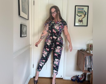 Mono de algodón vintage de los años 80