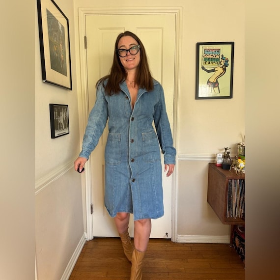 white christmas dresses Avery Denim Shirt Dress – Harlow x Brooks Boutique main image 1
