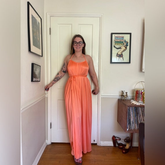 Halston off shoulder pleated gown hotsell