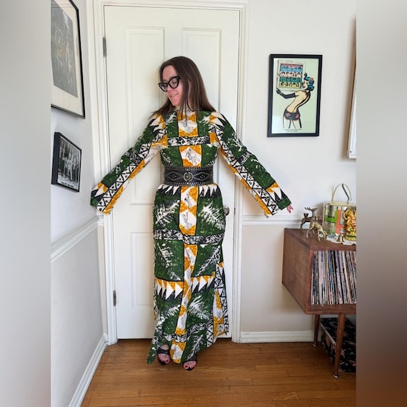 Vestidos Largos Vestidos En Acetato Estampado Vestido Blanco Largo