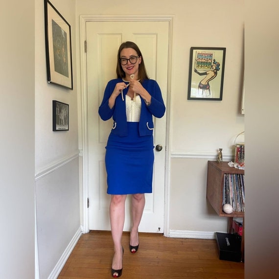 Knit skirt suit hotsell